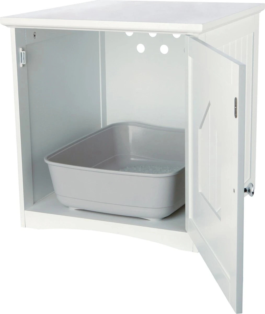 Trixie Kattenmand Huis Wit - 51X49X51 CM 5 Trixie Kattenmand Huis Wit - 51X49X51 CM - Afbeelding 3