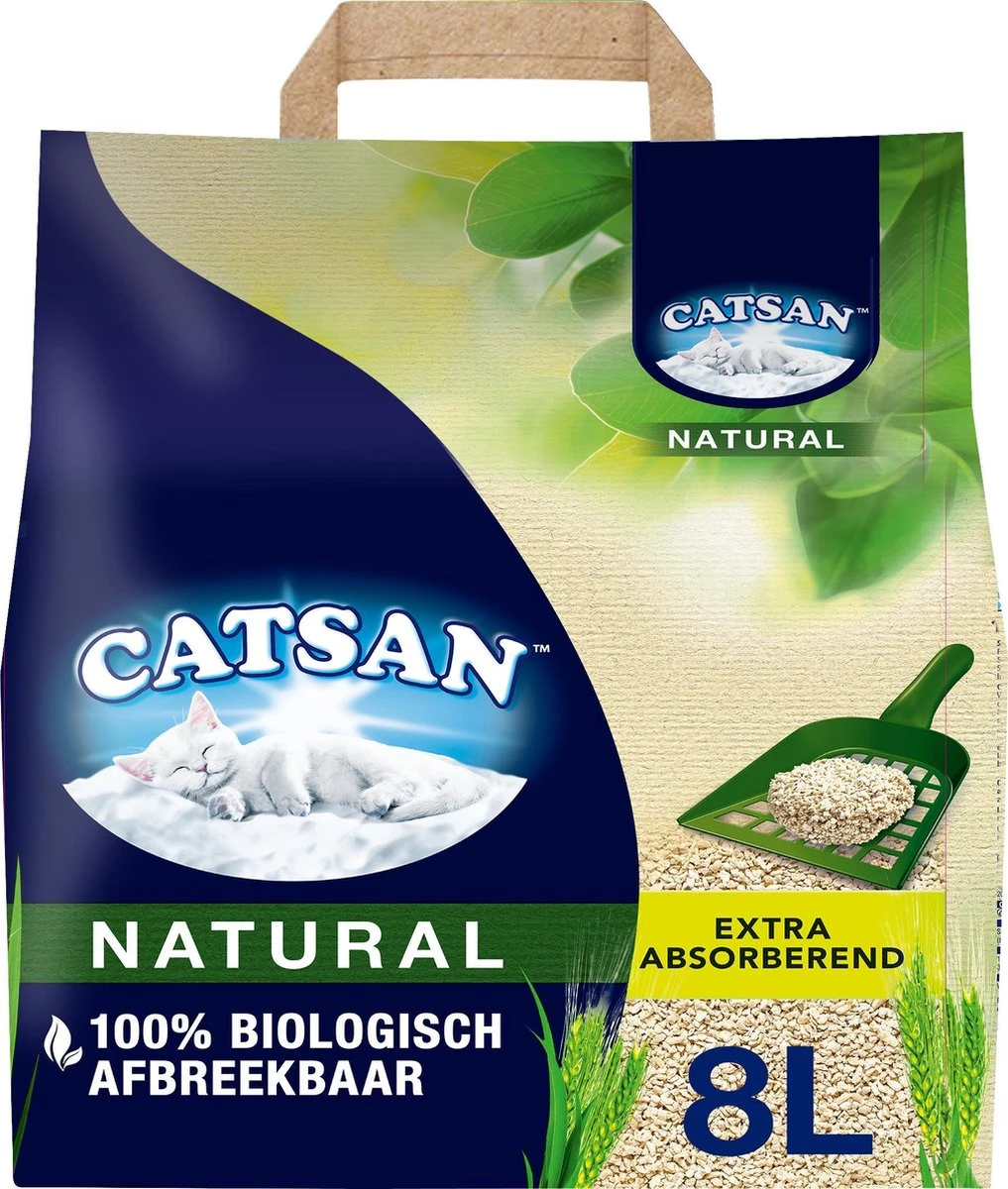 Catsan Natural Kattenbakvulling - 8 L 3 Catsan Natural Kattenbakvulling - 8 L