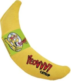 Yeowww! Chicata Banana - Speeltje Voor Katten Met Kattenkruid - De Meest Krachtige Catnip Ter Wereld – Onweerstaanbaar – Katoen – 17.7 Cm - Geel -Kattenbenodigdheden 1056x1200