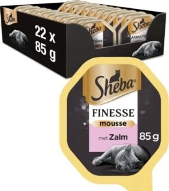 Sheba Finesse - Katten Natvoer - Mousse - Zalm - 22 X 85 Gr