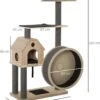 PawHut Kattenboom Met Loopwiel Krabpaal Met 4 Verdiepingen Kattenhuis Met Sisalpalen Massief Hout D30-303 2 PawHut Kattenboom Met Loopwiel Krabpaal Met 4 Verdiepingen Kattenhuis Met Sisalpalen Massief Hout D30-303 -Kattenbenodigdheden 1066x1200 1