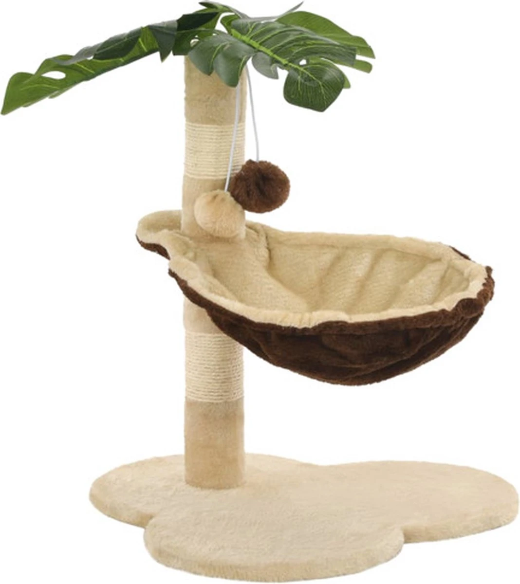 VidaXL Kattenkrabpaal Met Sisal Krabpaal 50 Cm Beige En Bruin 8 VidaXL Kattenkrabpaal Met Sisal Krabpaal 50 Cm Beige En Bruin - Afbeelding 6