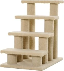 PawHut Dierentrap, Kattentrap, Hondentrap, Trap Voor Katten En Honden, 4 Treden, Beige, 63,5 X 43 X 60 Cm D30-006 21 PawHut Dierentrap, Kattentrap, Hondentrap, Trap Voor Katten En Honden, 4 Treden, Beige, 63,5 X 43 X 60 Cm D30-006 -Kattenbenodigdheden 1083x1200 1