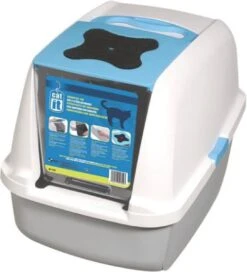 Catit Kattenbak - Grijs/Wit - 57 X 47 X 39 Cm -Kattenbenodigdheden 1088x1200