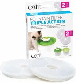 Catit Filters Triple Action 2 Pack - Kanttendrinkbak - 4 X 14.5 X 17.5 Cm Wit 10 Catit Filters Triple Action 2 Pack - Kanttendrinkbak - 4 X 14.5 X 17.5 Cm Wit -Kattenbenodigdheden 1089x1200 2