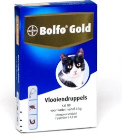 Bayer Bolfo Gold 40 Anti Vlooienmiddel - Kat - 0 Tot 4 Kg - 4 Pipetten -Kattenbenodigdheden 1095x1200