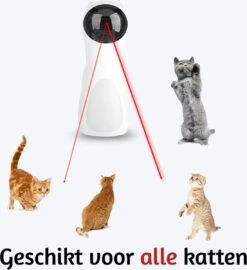 Merkloos Automatisch Kattenspeeltje Laser Intelligent Interactief Voor Katten – Laser Kat – 3 Verschillende Standen – Incl. Oplaadkabel – Geruisloze Motor -Kattenbenodigdheden 1098x1200 1