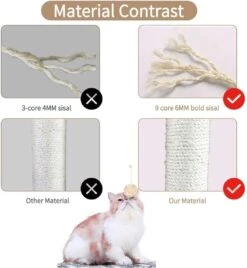 Exxen Kattenboom Kat Klimtoren Kat Krabpaal Toren Voor Grote Kleine Katten Kitten Condo Met Hangmat Bed -Kattenbenodigdheden 1105x1200 5