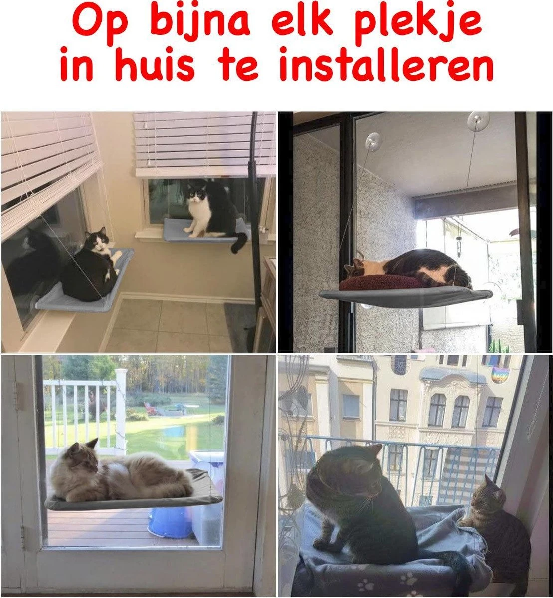 Merkloos Kattenhangmat - Kattenbed - Hangmat Kat Raam Ook Voor Radiator En Deur - Kattenmand Raam En Radiator - Katten Hangmat - Radiatorhangmat Kat Kattenstoel - Tijdelijk Met Extra Hangmat Hoes 7 Merkloos Kattenhangmat - Kattenbed - Hangmat Kat Raam Ook Voor Radiator En Deur - Kattenmand Raam En Radiator - Katten Hangmat - Radiatorhangmat Kat Kattenstoel - Tijdelijk Met Extra Hangmat Hoes - Afbeelding 5