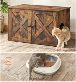 Kattenbak Kast, Kattentoilet, Vintage -Kattenbenodigdheden 1110x1200 2