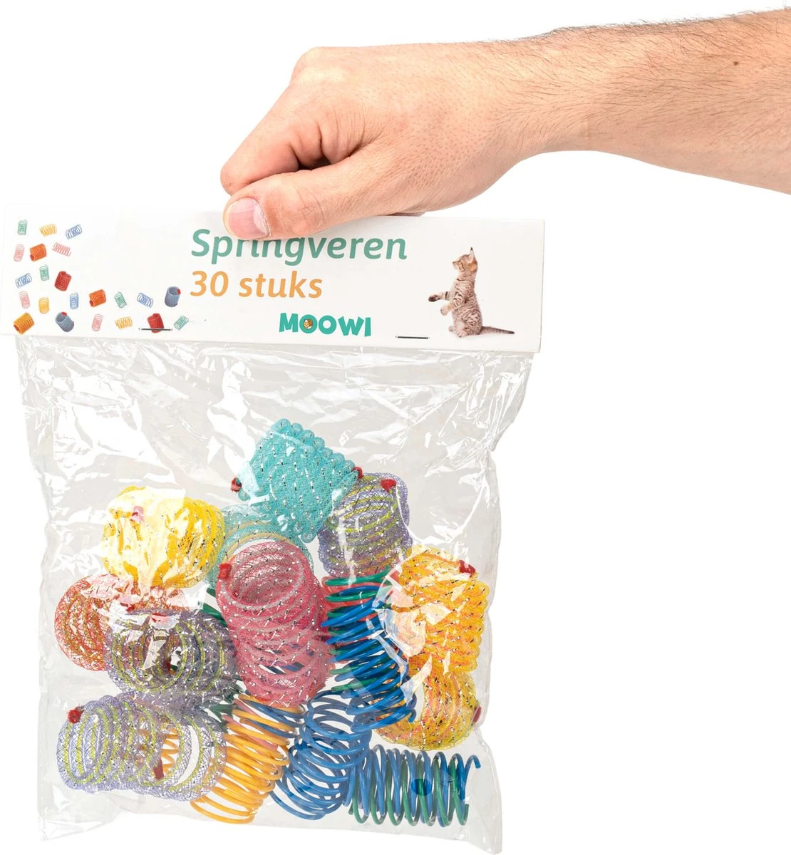 Moowi - Springveren 30 Stuks - Kat - Kattenveertjes - Kattenspeelgoed 4 Moowi - Springveren 30 Stuks - Kat - Kattenveertjes - Kattenspeelgoed - Afbeelding 2