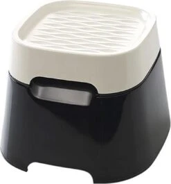 Savic Ergo Cube Voerbak Creme / Zwart 22x22x16 Cm