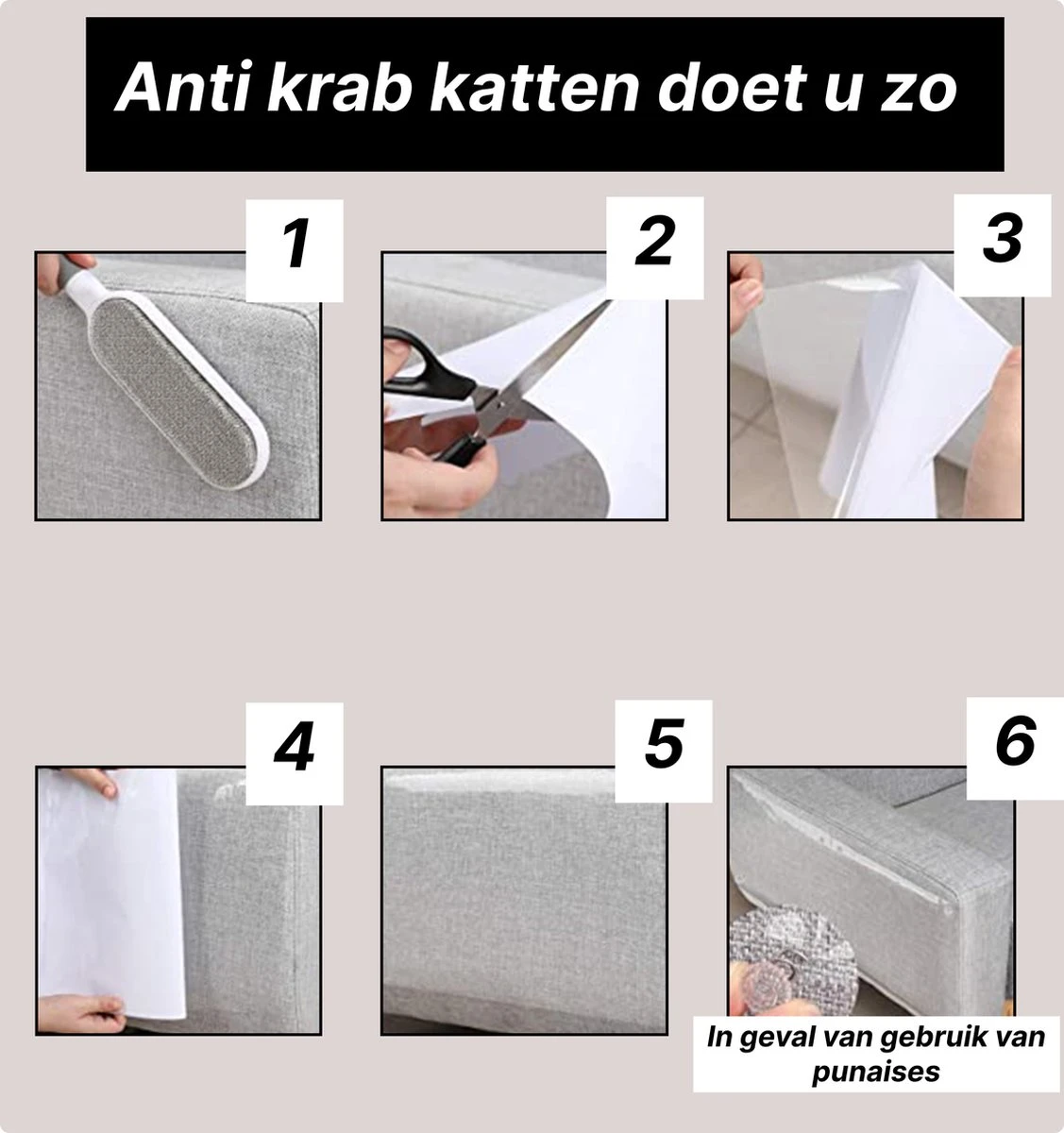 SHATY® Anti Krab Katten - Katten Anti Krab - 8 XL Vellen - Meubelbescherming - Bankbescherming - Krabpaal - Krabplank - Anti Scratch - Tegen Krabben - Plakzijde - Geen Punaises Nodig -Transparant - 43.2 X 30.5 Cm - Incl GRATIS Katten Kam 9 SHATY® Anti Krab Katten - Katten Anti Krab - 8 XL Vellen - Meubelbescherming - Bankbescherming - Krabpaal - Krabplank - Anti Scratch - Tegen Krabben - Plakzijde - Geen Punaises Nodig -Transparant - 43.2 X 30.5 Cm - Incl GRATIS Katten Kam - Afbeelding 7
