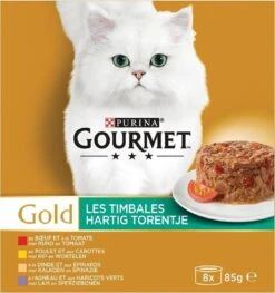 Gourmet Gold Hartig Torentje - Kattenvoer Natvoer - Vlees Met Groente Mix - 48 X 85 G 15 Gourmet Gold Hartig Torentje - Kattenvoer Natvoer - Vlees Met Groente Mix - 48 X 85 G -Kattenbenodigdheden 1128x1200