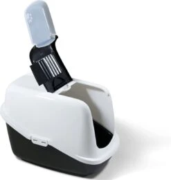 Savic Kattenbak Nestor - Kattenbak - Zwart/Wit - 56 X 39 X 38,5 -Kattenbenodigdheden 1141x1200 2