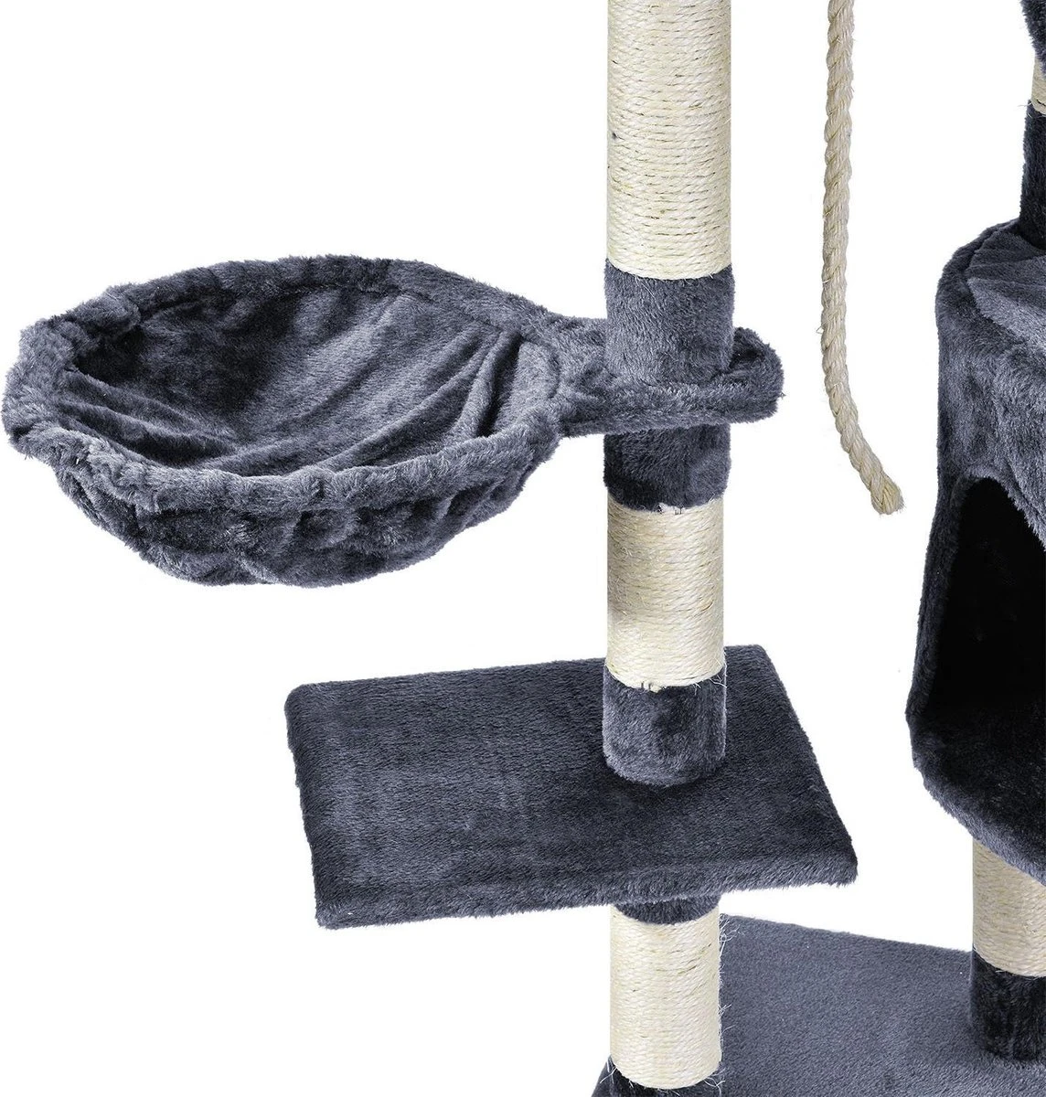 Merkloos Katten Krabpaal Buffy - 118 X 50 X 40 Cm - Grijs 7 Merkloos Katten Krabpaal Buffy - 118 X 50 X 40 Cm - Grijs - Afbeelding 5