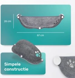Kattenhangmat - Voor Aan Het Raam - Kom Vorm - Kattenmand - Raam - Hangmat Kat - Dieren - Kattenbed - Kattenmand - Slaapplek - Ligplaats - Grijs 13 Kattenhangmat - Voor Aan Het Raam - Kom Vorm - Kattenmand - Raam - Hangmat Kat - Dieren - Kattenbed - Kattenmand - Slaapplek - Ligplaats - Grijs -Kattenbenodigdheden 1146x1200