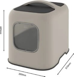 Rotho MyPet Biala Kattenbak Met Kap En Schepje / Gemaakt Van Gerecycled Plastic - Cappucino 10 Rotho MyPet Biala Kattenbak Met Kap En Schepje / Gemaakt Van Gerecycled Plastic - Cappucino -Kattenbenodigdheden 1160x1200 2