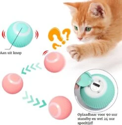 Otiume Slimme Katten Speeltje - Interactieve Zelf Rollende Bal Voor Katten - Kattenspeeltjes - USB Oplaadbaar- Turquoise 12 Otiume Slimme Katten Speeltje - Interactieve Zelf Rollende Bal Voor Katten - Kattenspeeltjes - USB Oplaadbaar- Turquoise -Kattenbenodigdheden 1167x1200 5