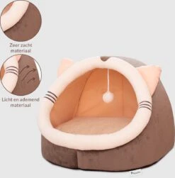 Kattenmand - Kattenhuis - Kattenbed - Kattenhangmat - Poezenmand - Kattenkussen - 40 Cm -Kattenbenodigdheden 1181x1200 5