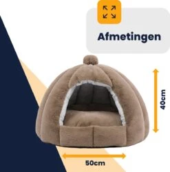 MIRO Katten Huis - Kattenhuizen - Kattenhok - Kattenmand - Dierenhuis - Extra Zacht - Bruin 19 MIRO Katten Huis - Kattenhuizen - Kattenhok - Kattenmand - Dierenhuis - Extra Zacht - Bruin -Kattenbenodigdheden 1186x1200 13