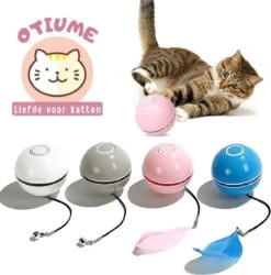 Otiume Elektrische Speelbal - Slimme Interactieve Zelfrollende Bal - Speelgoed Voor Katten - Kattenspeelgoed - Blauw -Kattenbenodigdheden 1187x1200 2