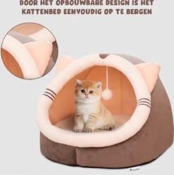 Kattenmand - Kattenhuis - Kattenbed - Kattenhangmat - Poezenmand - Kattenkussen - 40 Cm -Kattenbenodigdheden 1188x1200 6