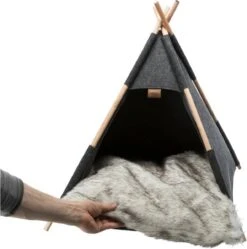 TRIXIE Huisdierengrot Tipi 55x65x55 Cm Vilt -Kattenbenodigdheden 1189x1200 5