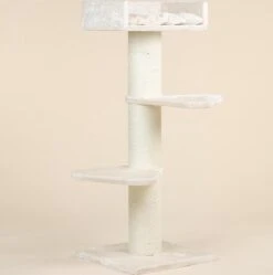 RHR Quality Royalty Krabpaal - Crème/wit - 60 X 60 X 155 Cm -Kattenbenodigdheden 1189x1200 7