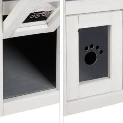 Relaxdays Kattenhuis Buiten - Groot Kattenhok Binnen - Hoog Kattenmeubel Grijs Hout - Tuin 21 Relaxdays Kattenhuis Buiten - Groot Kattenhok Binnen - Hoog Kattenmeubel Grijs Hout - Tuin -Kattenbenodigdheden 1198x1200 11