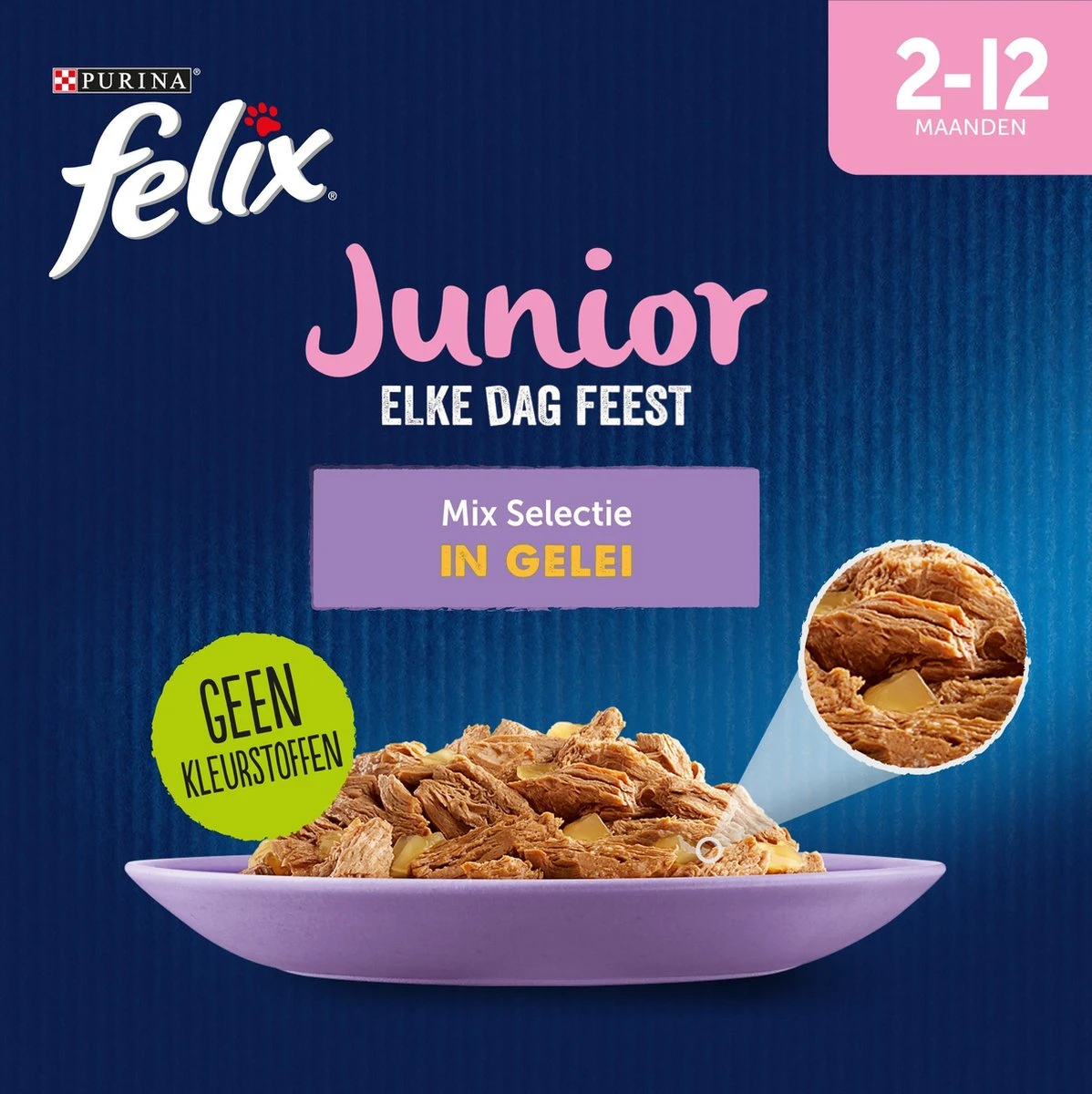 Felix Elke Dag Feest Mix Selectie In Gelei Junior - Katten Droogvoer - 48 X 85g 6 Felix Elke Dag Feest Mix Selectie In Gelei Junior - Katten Droogvoer - 48 X 85g - Afbeelding 4
