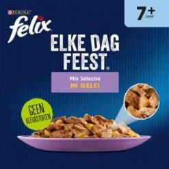 Felix Elke Dag Feest Mix Selectie In Gelei 7+ Senior - Katten Natvoer - 48 X 85g 10 Felix Elke Dag Feest Mix Selectie In Gelei 7+ Senior - Katten Natvoer - 48 X 85g -Kattenbenodigdheden 1198x1200 3