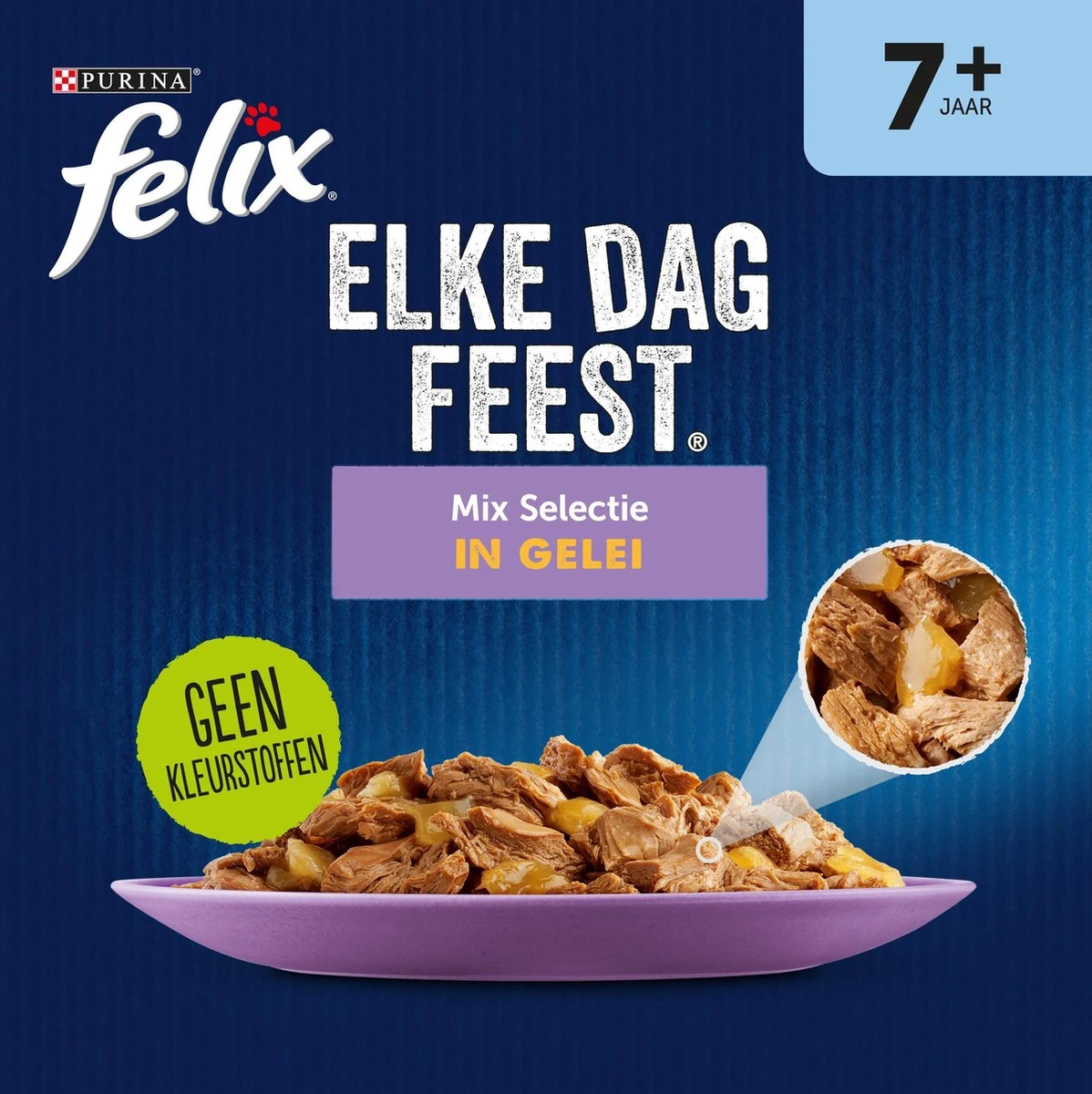 Felix Elke Dag Feest Mix Selectie In Gelei 7+ Senior - Katten Natvoer - 48 X 85g 5 Felix Elke Dag Feest Mix Selectie In Gelei 7+ Senior - Katten Natvoer - 48 X 85g - Afbeelding 3