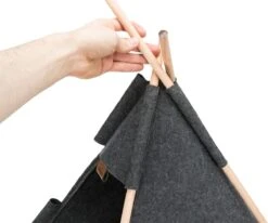 TRIXIE Huisdierengrot Tipi 55x65x55 Cm Vilt -Kattenbenodigdheden 1200x1002 1