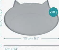 Navaris Siliconen Voederbakmat Voor Katten - Waterdichte Anti-slip Mat Voor Voerbak En Waterbak - 50x32 Cm - In Grijs Kattendesign 13 Navaris Siliconen Voederbakmat Voor Katten - Waterdichte Anti-slip Mat Voor Voerbak En Waterbak - 50x32 Cm - In Grijs Kattendesign -Kattenbenodigdheden 1200x1009 1