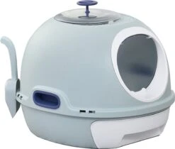 PawHut Kattentoilet Kattenbak Dakraam Bodembak Schep Draagbaar PP ABS D31-012 -Kattenbenodigdheden 1200x1022 1