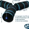 Adori Katten Tunnel 3 Gangen - Kattenspeelgoed - Ø25x50 Cm Zwart -Kattenbenodigdheden 1200x1029