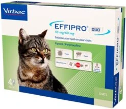 Virbac Effipro DUO Spot-On Kleine Kat (1 T/m 6 Kg) - 4 Pipetten -Kattenbenodigdheden 1200x1037 1