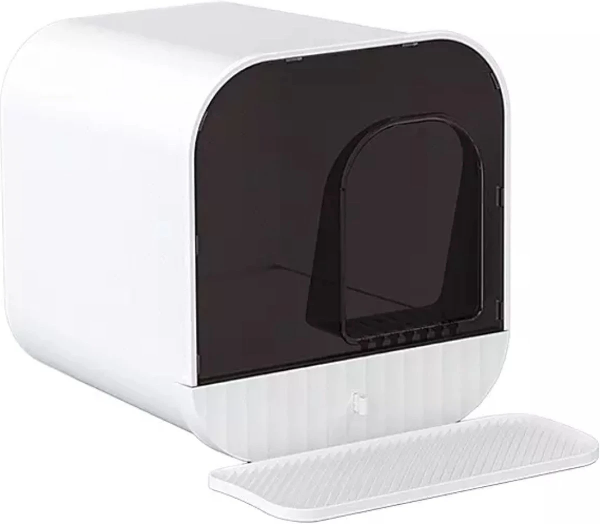 De Blaffende Kat Moderne Kattenbak - Met Uitneembare Lade En Kattenbak Mat 3 De Blaffende Kat Moderne Kattenbak - Met Uitneembare Lade En Kattenbak Mat