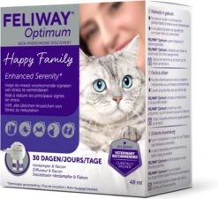 Feliway Optimum - Startset - 1 Verdamper Met 1 Vulling - 48 Ml - Anti-stress Voor Kat -Kattenbenodigdheden 1200x1095