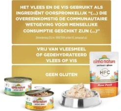 Almo Nature Natvoer Voor Katten - HFC Natural - 24 X 70g - Kip En Tonijn - 24 X 70 Gram 22 Almo Nature Natvoer Voor Katten - HFC Natural - 24 X 70g - Kip En Tonijn - 24 X 70 Gram -Kattenbenodigdheden 1200x1105 1