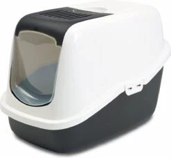 Savic Kattenbak Nestor - Kattenbak - Zwart/Wit - 56 X 39 X 38,5 -Kattenbenodigdheden 1200x1106 6