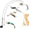Kattenspeelgoed - Simulatie Vogel - Interactieve Grappige Kattenspeeltjes - Kattenhengel Met Zuignap + 4 Vogels + Een Kattenhengel GRATIS -Kattenbenodigdheden 1200x1125 3