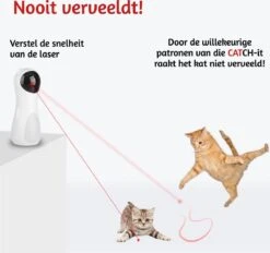 Merkloos Automatisch Kattenspeeltje Laser Intelligent Interactief Voor Katten – Laser Kat – 3 Verschillende Standen – Incl. Oplaadkabel – Geruisloze Motor -Kattenbenodigdheden 1200x1129 4
