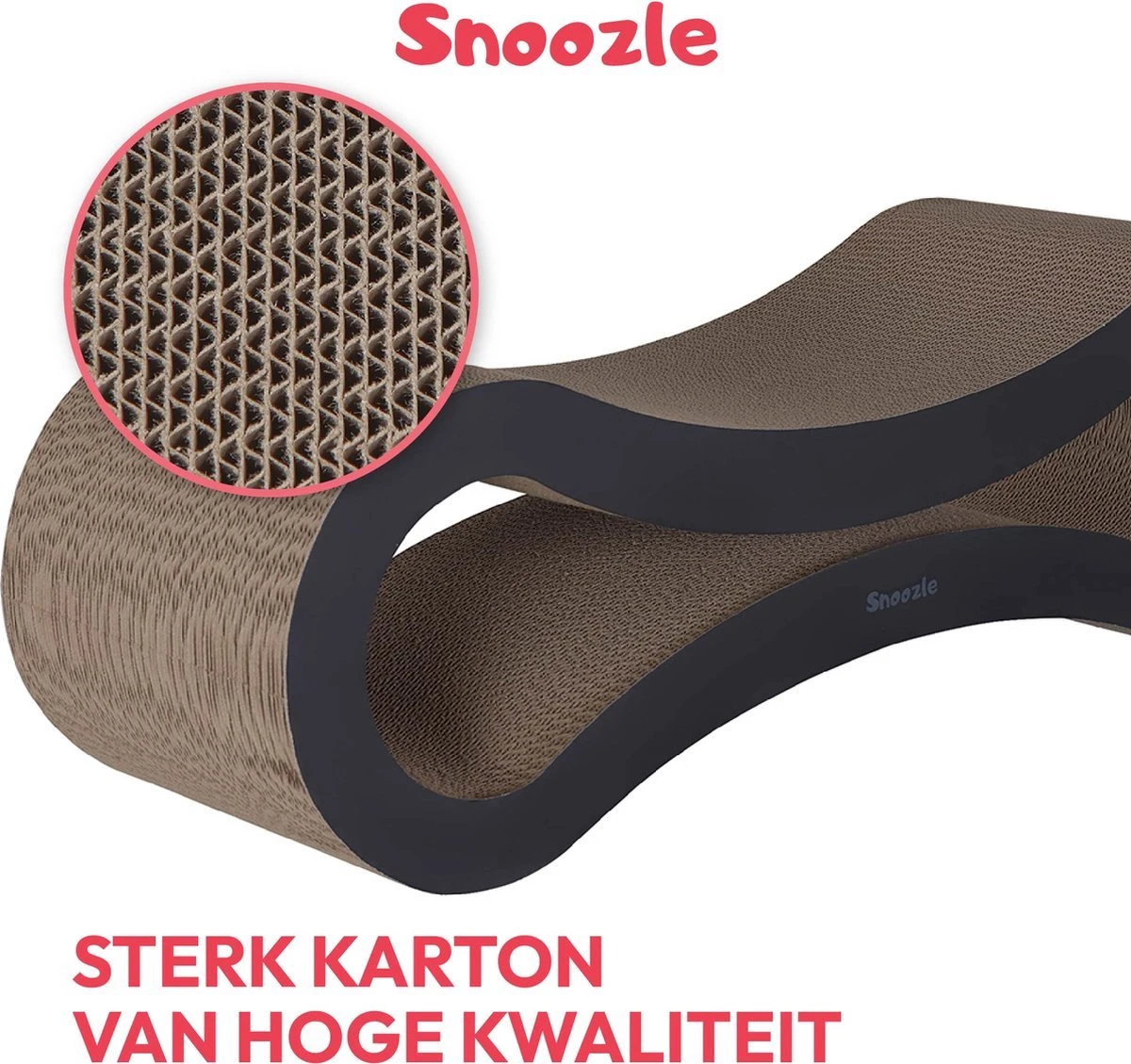 Snoozle Loop Krabpaal Voor Katten - Zwart - 86cm - Krabmeubel Voor Grote Katten - Karton 13 Snoozle Loop Krabpaal Voor Katten - Zwart - 86cm - Krabmeubel Voor Grote Katten - Karton - Afbeelding 11