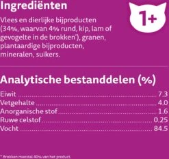 Whiskas 1+ Natvoer - Classic - Selectie In Saus - Maaltijdzakjes 80 X 85 G -Kattenbenodigdheden 1200x1134 1