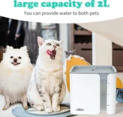 Nobleza USB Drinkfontein Voor Hond/Kat - 2L - Incl. 2 Filters - Wit -Kattenbenodigdheden 1200x1136 5