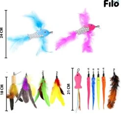 Filo Kattenhengel Set + 12 Kattenspeeltjes – Speelhengels Interactief Kattenspeelgoed – Hengel Kattenspeeltje Kittens - Speelgoed Speelhengel Vis Kat En Kitten 13 Filo Kattenhengel Set + 12 Kattenspeeltjes – Speelhengels Interactief Kattenspeelgoed – Hengel Kattenspeeltje Kittens - Speelgoed Speelhengel Vis Kat En Kitten -Kattenbenodigdheden 1200x1137 5