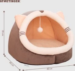 Kattenmand - Kattenhuis - Kattenbed - Kattenhangmat - Poezenmand - Kattenkussen - 40 Cm -Kattenbenodigdheden 1200x1147 2