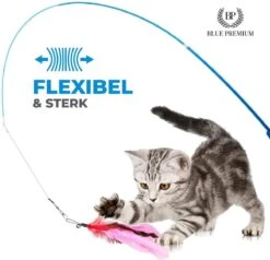 Merkloos 2 Kattenhengels Met 10 Speeltjes – Bewegende Kattenspeeltjes Met Veren En Belletjes – Interactieve Kattenspeelgoed Voor Kittens – Cat Toys -Kattenbenodigdheden 1200x1155 3
